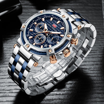 Herren Quarzuhr Maritime Armbanduhr