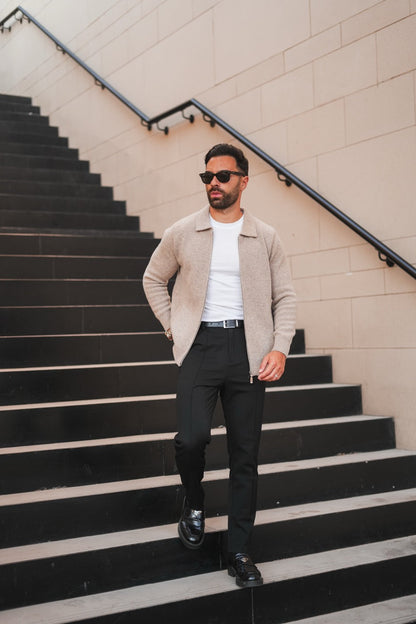 Herren Kaschmir Strickjacke Weich Elegant