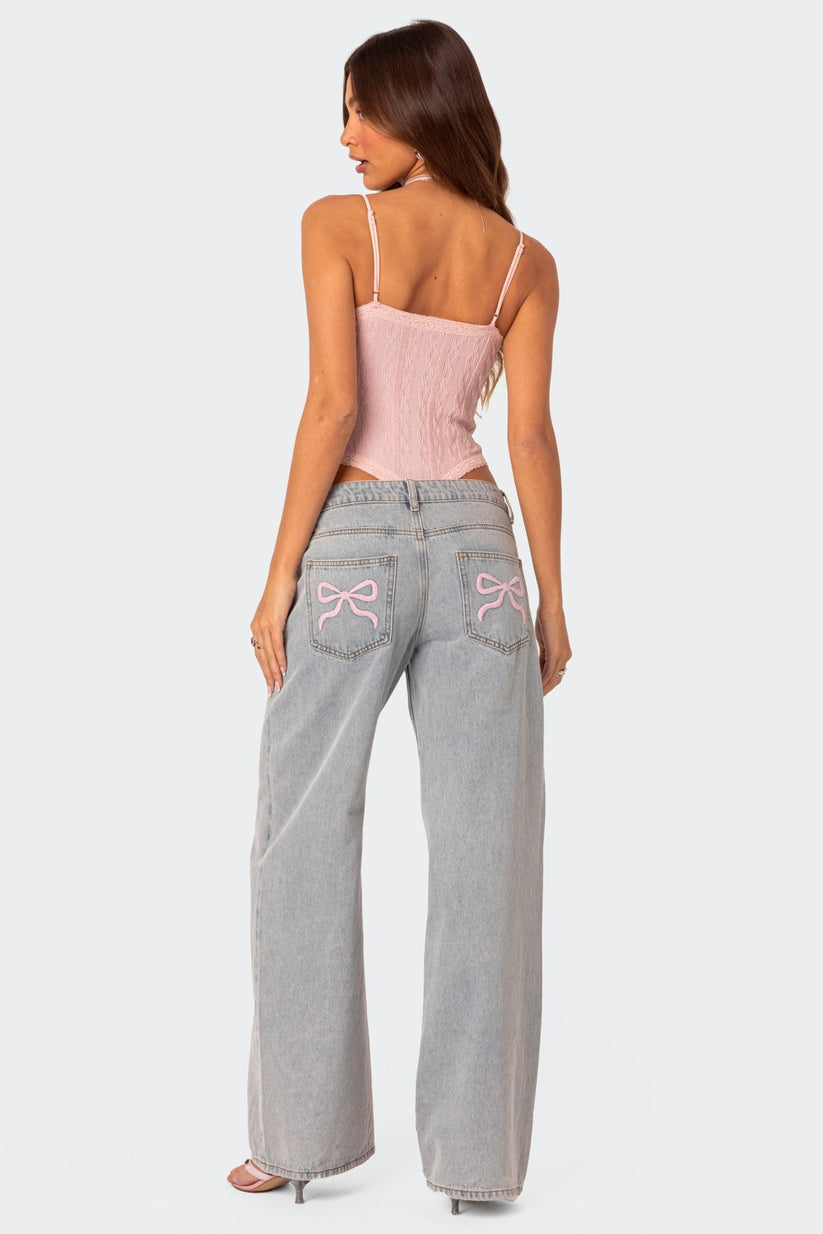 Damen Jeans Slim Fit Stylisch Blau