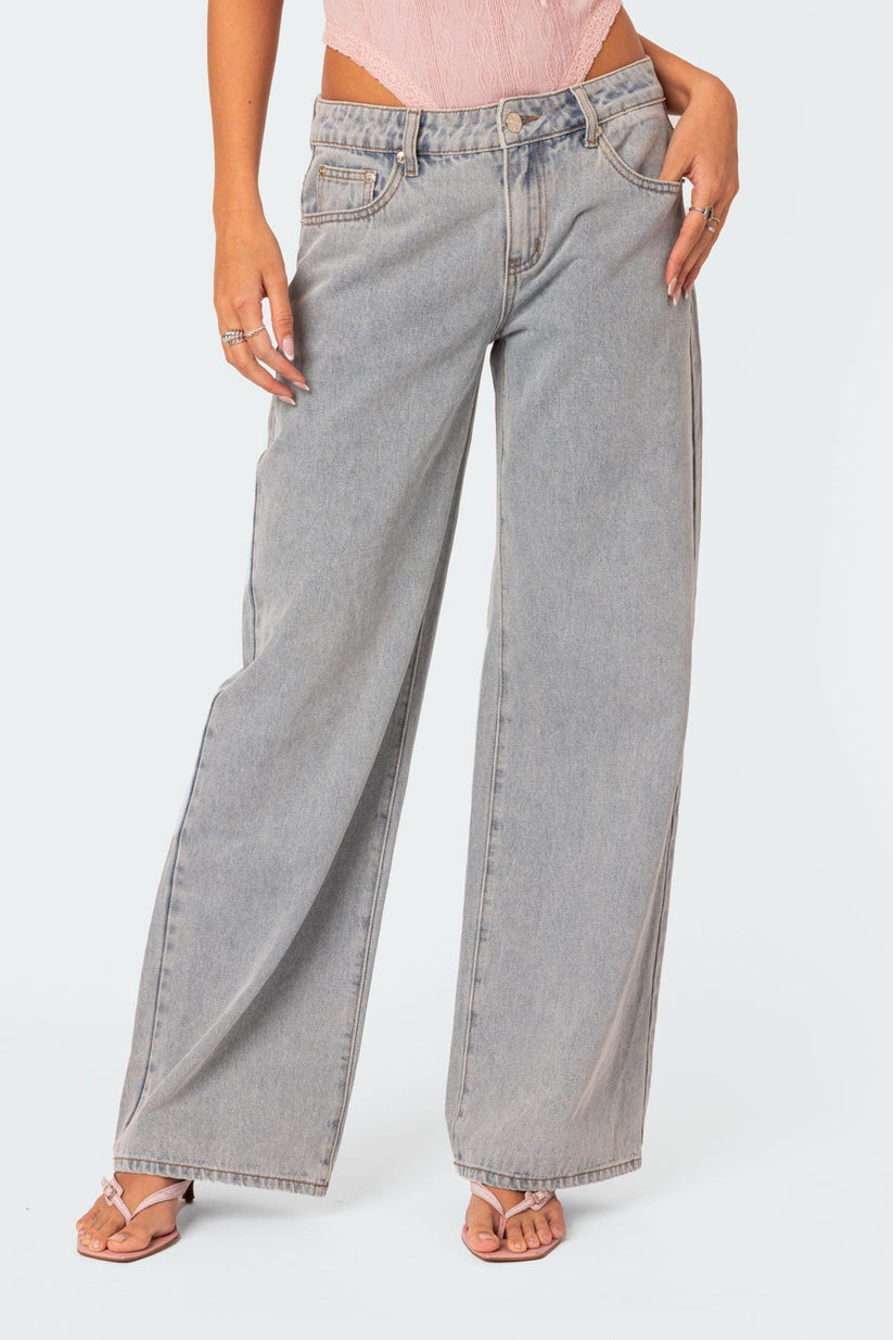 Damen Jeans Slim Fit Stylisch Blau