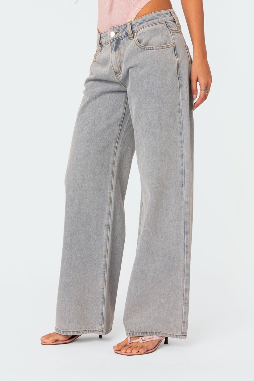 Damen Jeans Slim Fit Stylisch Blau