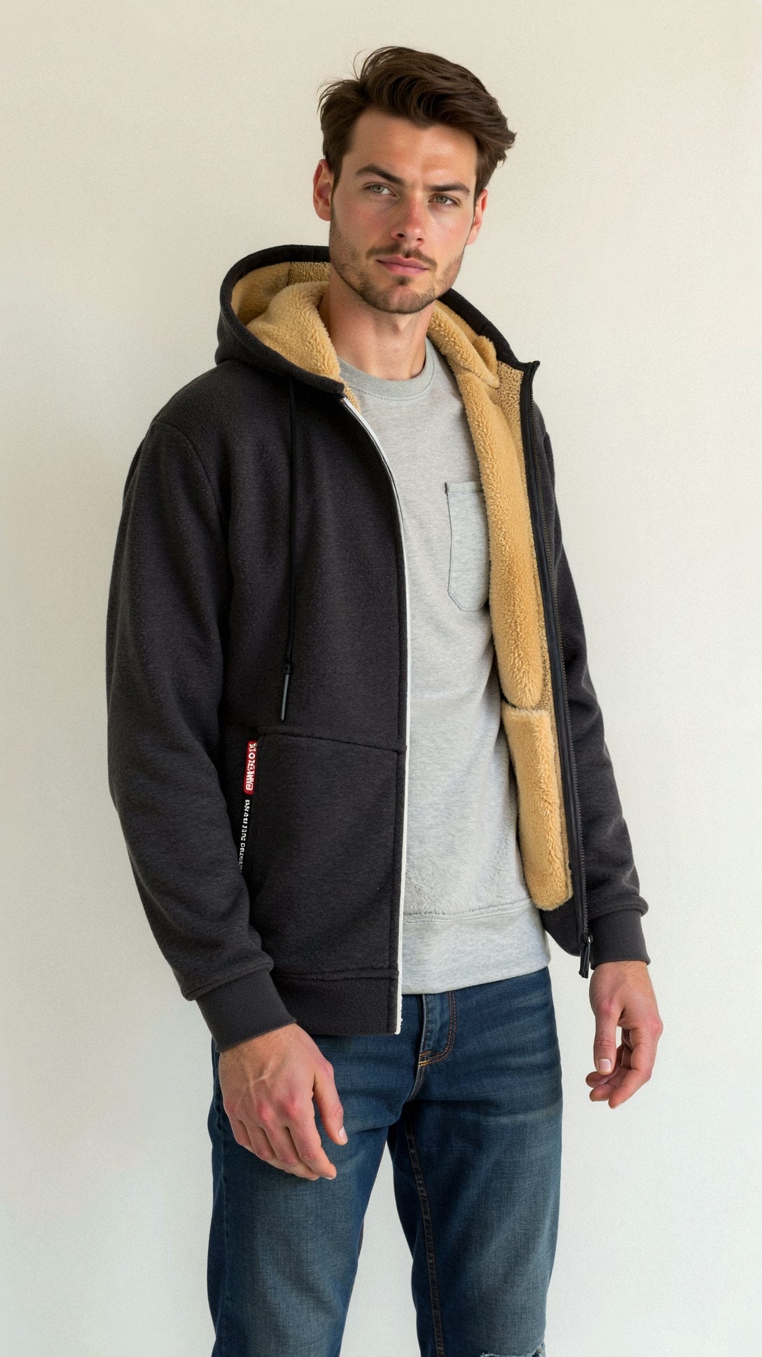 Herren Winterjacke Weich Wasserdicht
