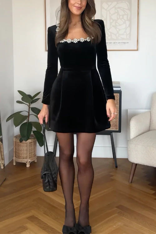 Elegantes Damen Samtkleid Yassy