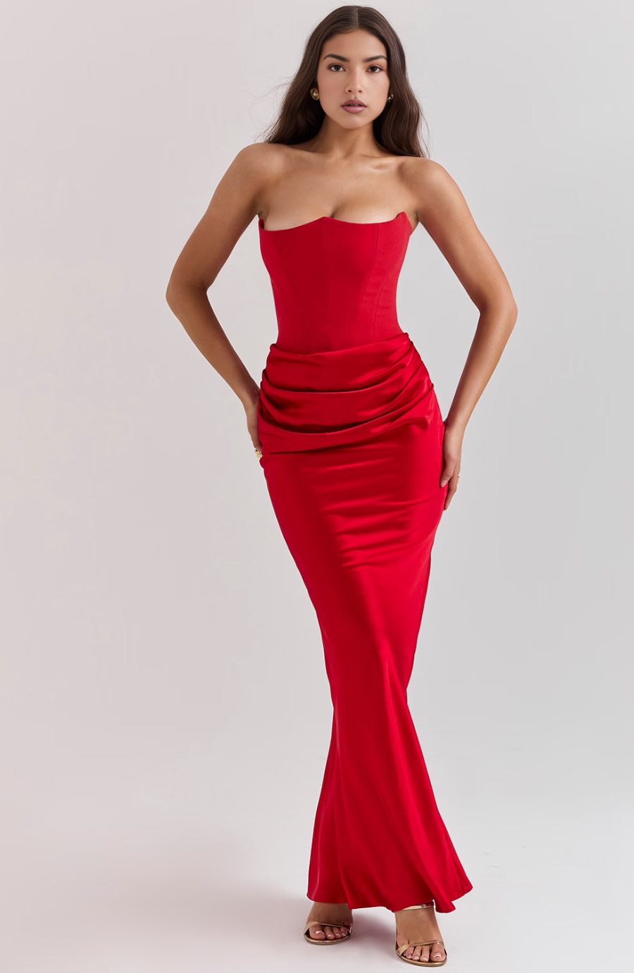 Damen Langkleid Hochzeitsgäste Formal Bodycon