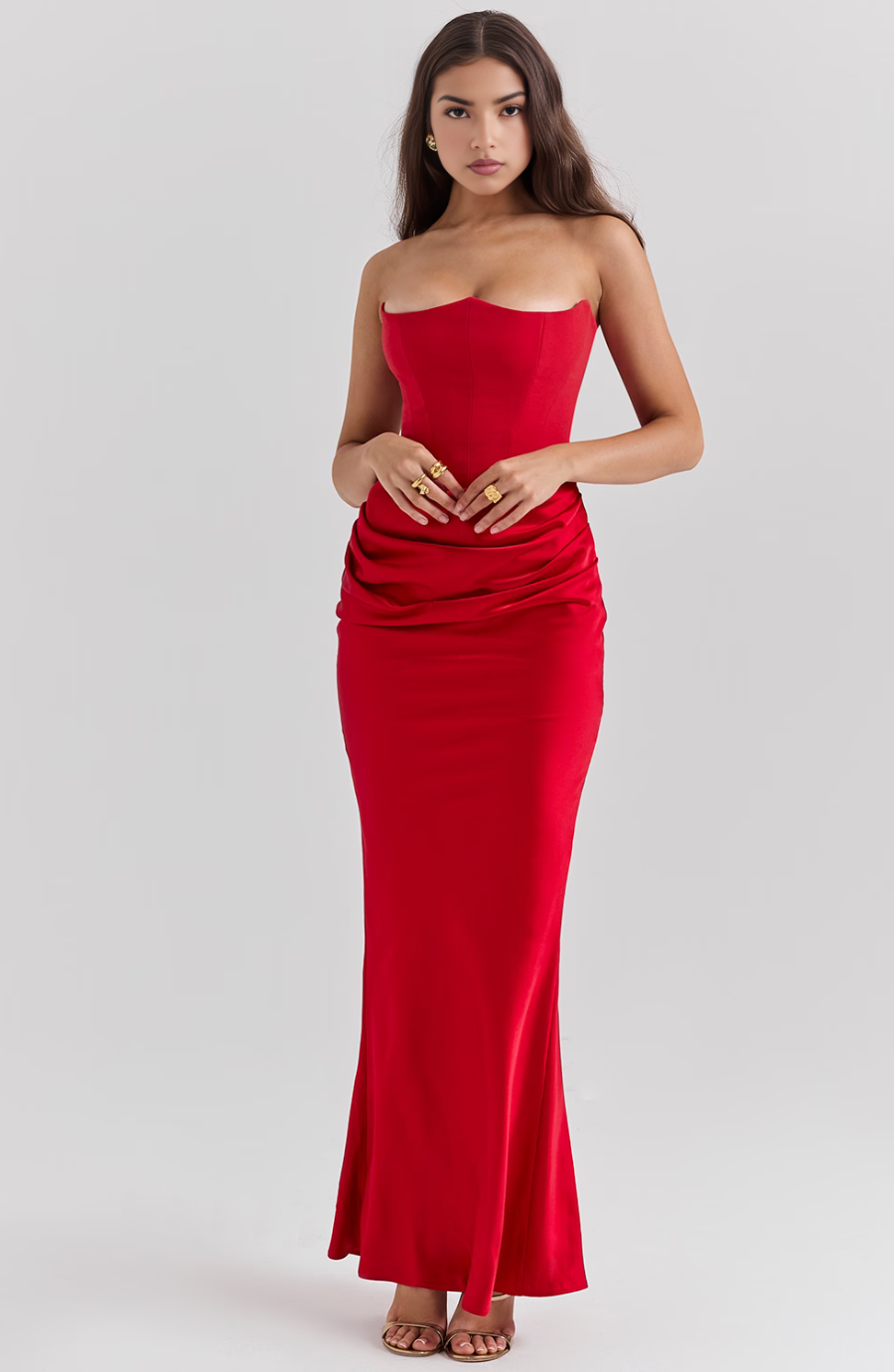 Damen Langkleid Hochzeitsgäste Formal Bodycon