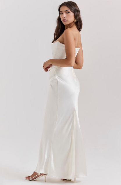 Damen Langkleid Hochzeitsgäste Formal Bodycon