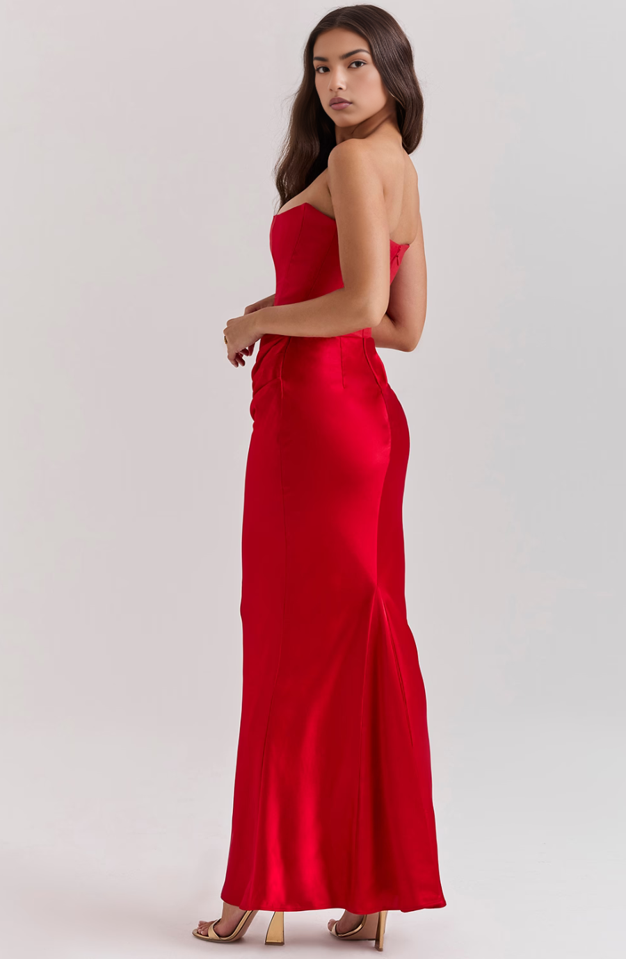 Damen Langkleid Hochzeitsgäste Formal Bodycon