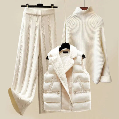 Damen Strick-Set 3-teilig Warm Elegant - Norvielle