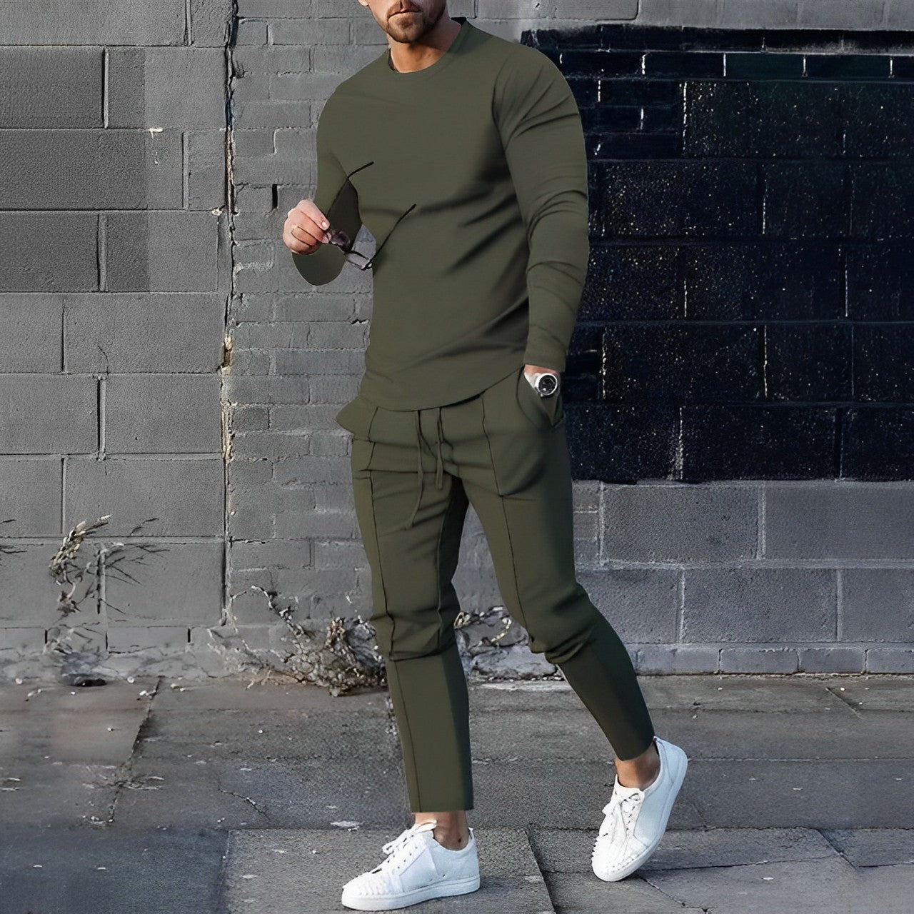 Herren Joggerhose Sportlich Elegant Bequem
