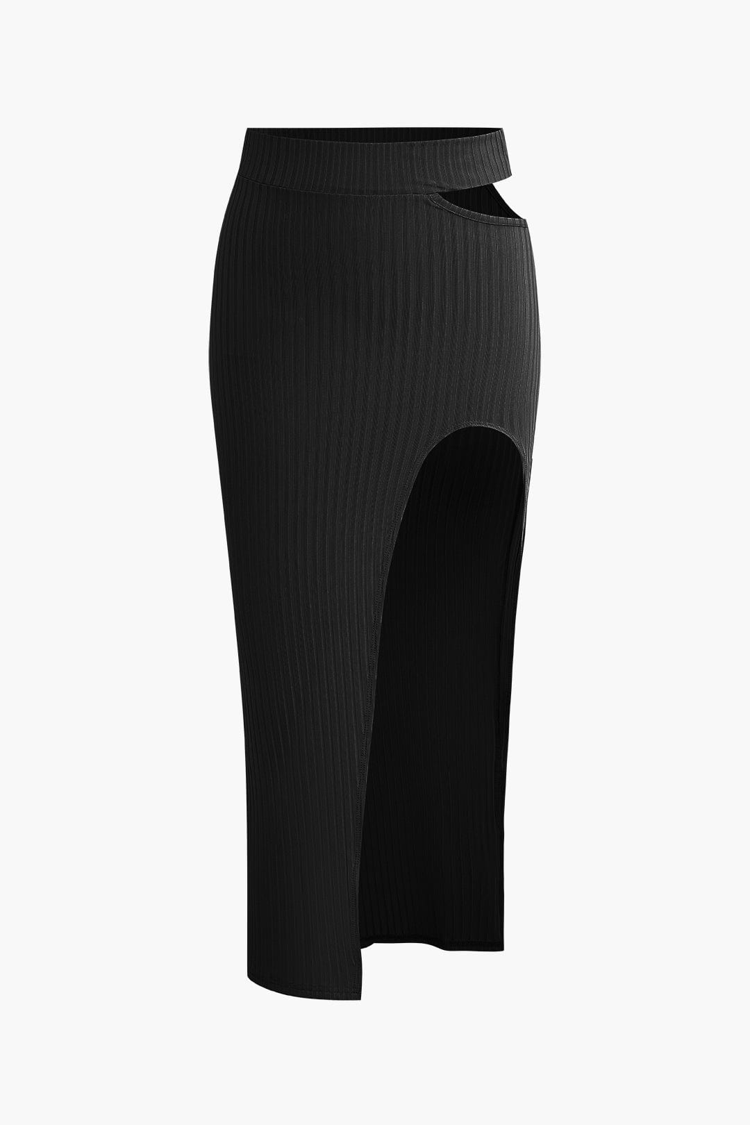 Damen Zweiteiler-Set Asymmetrisch Cut-Out-Details Trendy
