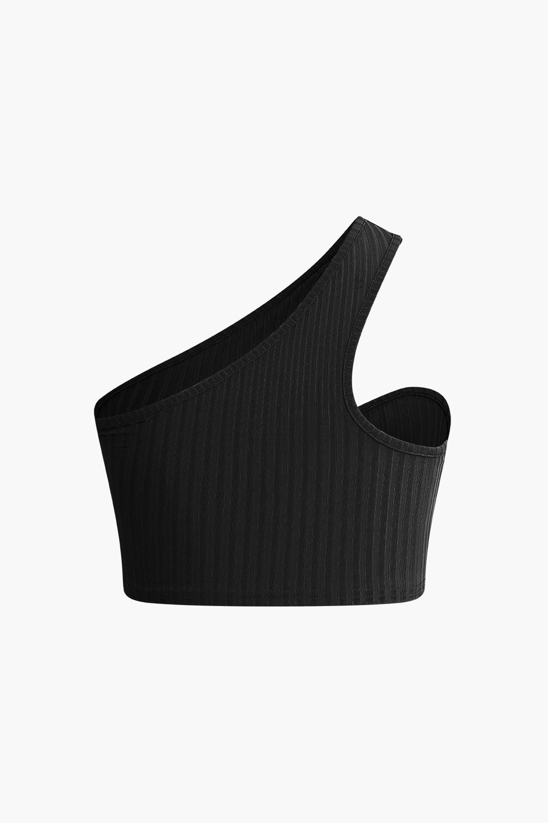 Damen Zweiteiler-Set Asymmetrisch Cut-Out-Details Trendy