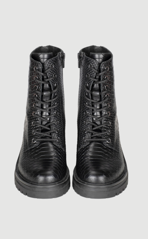 Damen Stiefel Hoch Schmal Leder