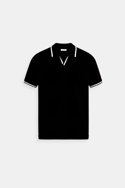 Herren Poloshirt Modernes Design Kontrastfarben Elegantes Aussehen