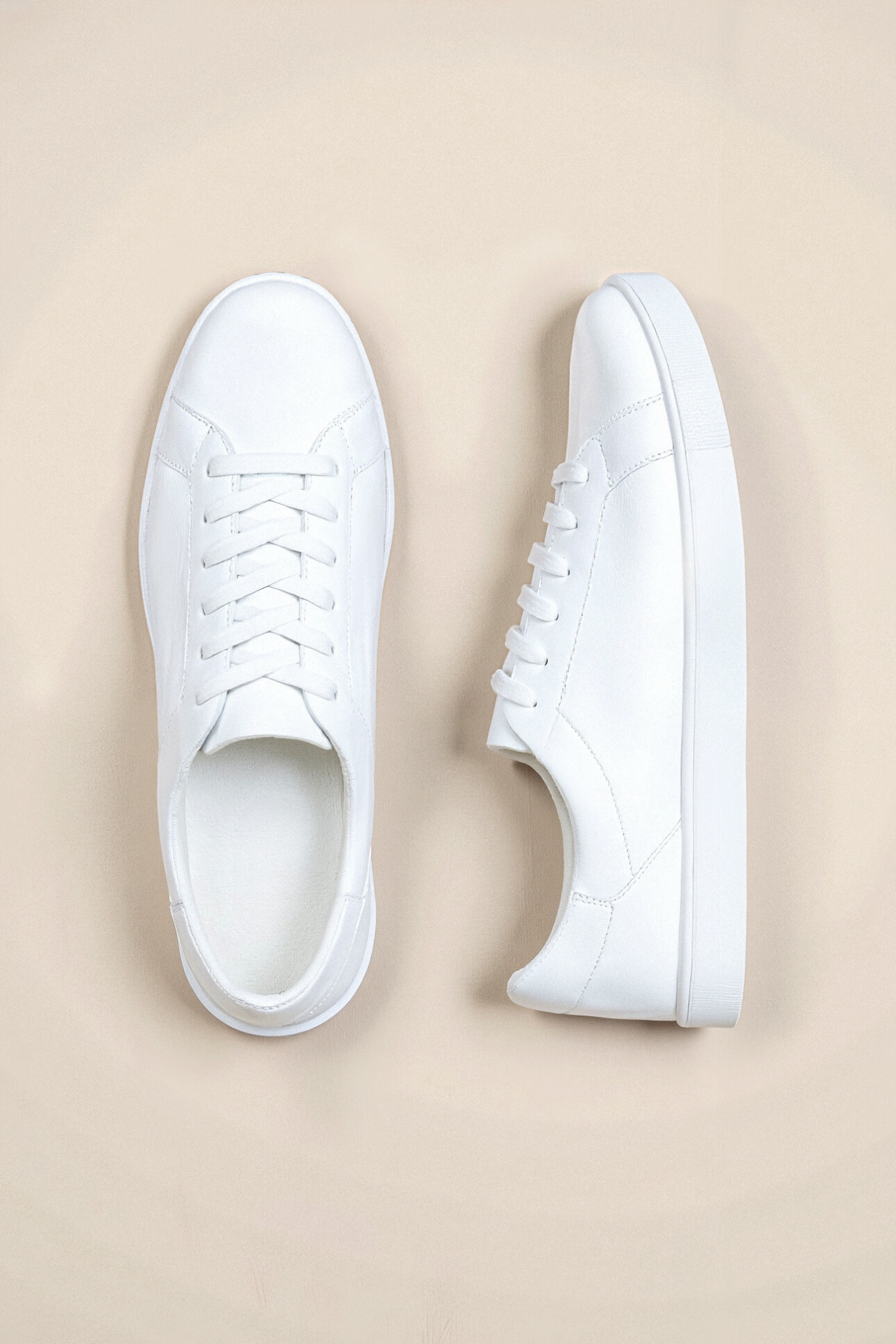 e Damen Sneaker Minimalistisch Elegantes Leder -