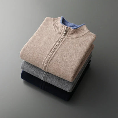 Herren Cashmere-Jacke Warme Winterjacke Elegant