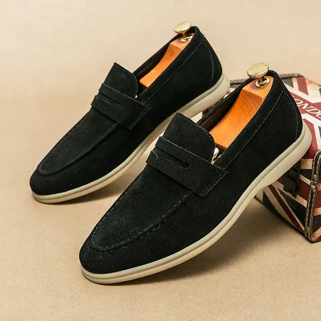 Herren Loafer Schuhe Bequem Alltag Lederschuhe