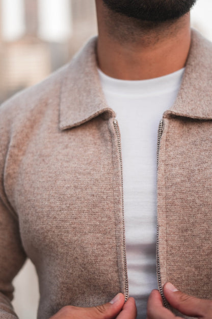 Herren Kaschmir Strickjacke Weich Elegant