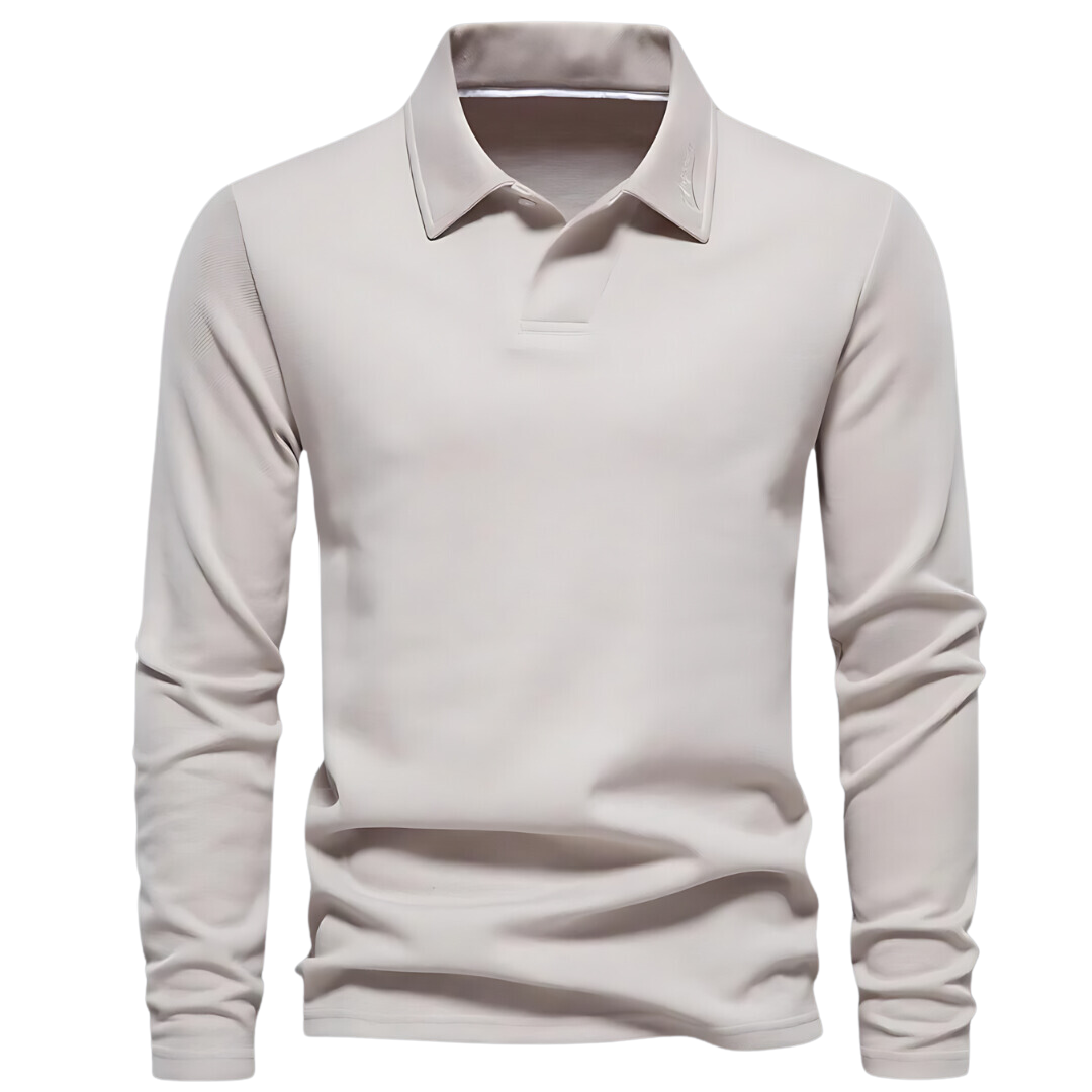 Herren Langarm Poloshirt Klassisch