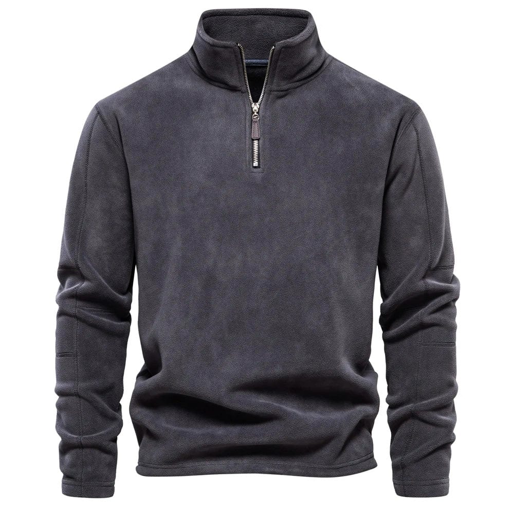 Herren Sweatshirt Klassisch Viertelreißverschluss Bequem