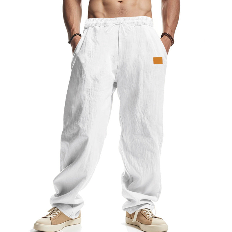Herrenhose Leinenbaumwolle Elastisch Bequem - Norvielle