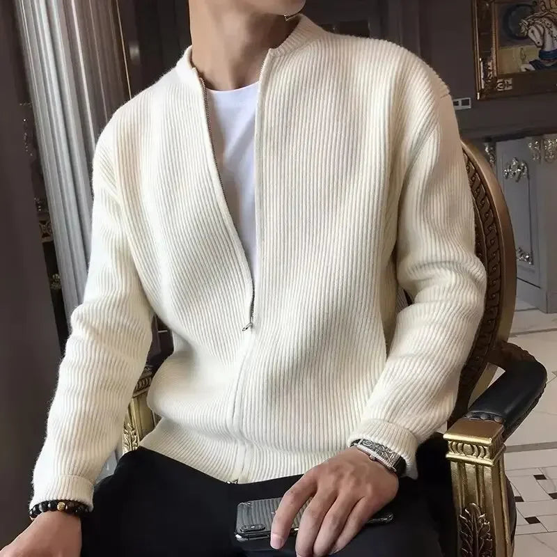 Herren Strickjacke Klassisch Reißverschluss Warm - Norvielle