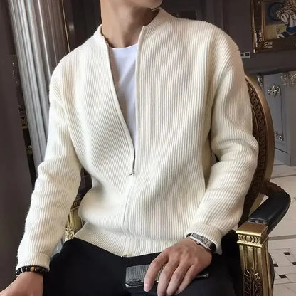 Herren Strickjacke Klassisch Reißverschluss Warm - Norvielle
