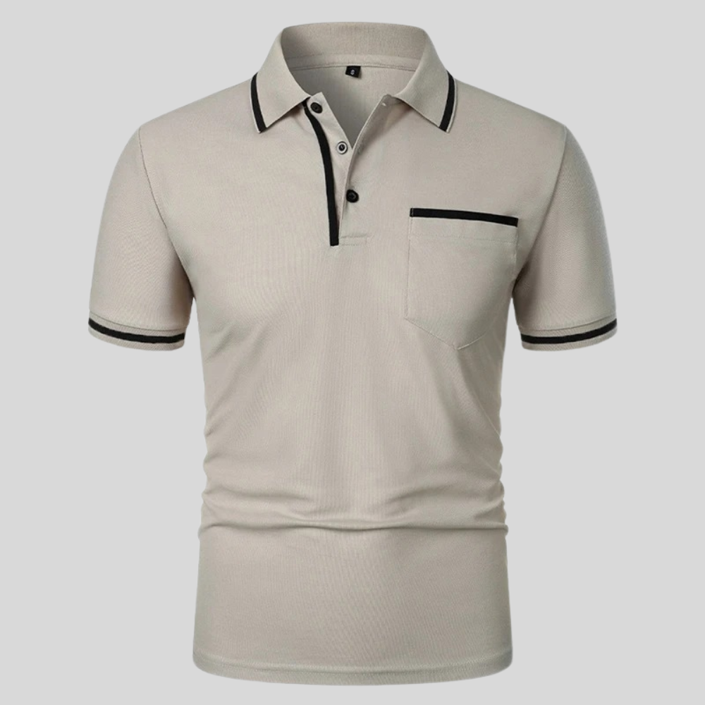 Herren Poloshirt Slim Fit Kurzarm Klassisch - Norvielle