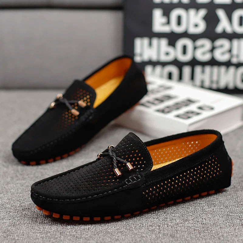 Herren Lederschuhe Atmungsaktiv Bequem