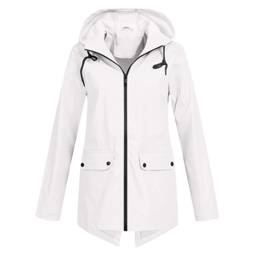 Damen Winterjacke Warm mit Kapuze und Reißverschluss