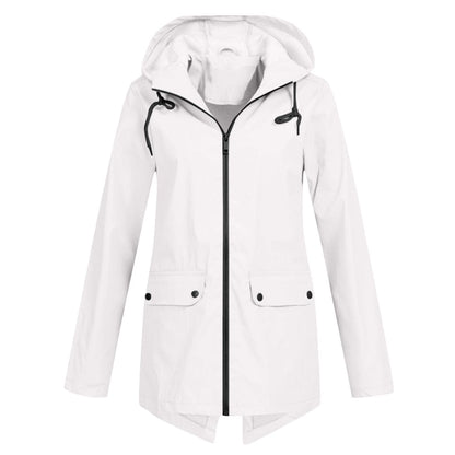 Damen Winterjacke Warm mit Kapuze und Reißverschluss