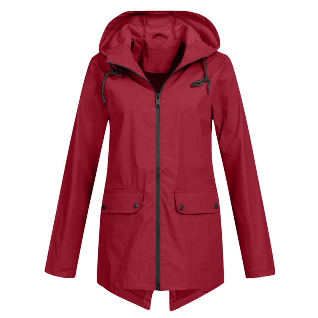 Damen Winterjacke Warm mit Kapuze und Reißverschluss