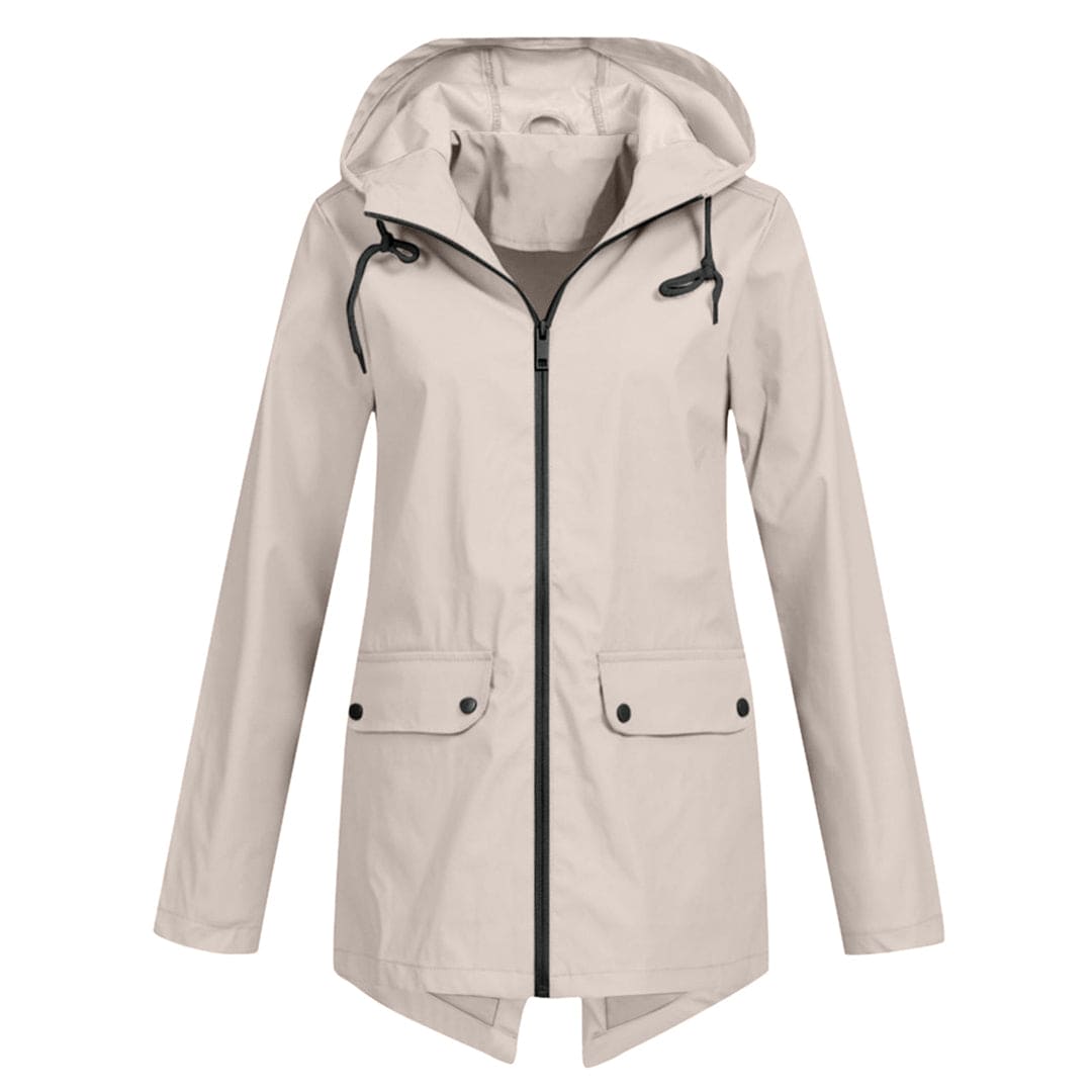 Damen Winterjacke Warm mit Kapuze und Reißverschluss