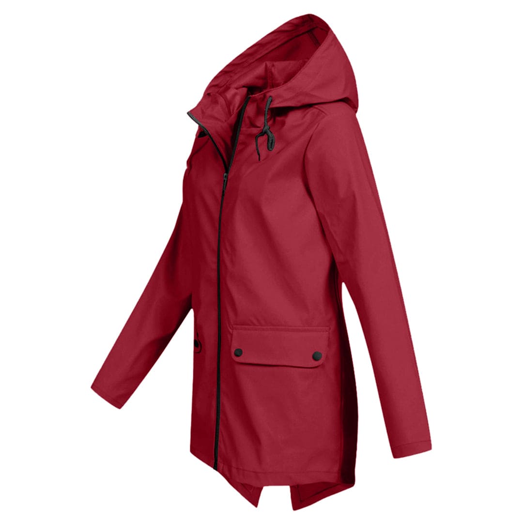 Damen Winterjacke Warm mit Kapuze und Reißverschluss