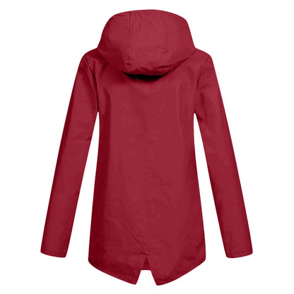 Damen Winterjacke mit Kapuze und Reißverschluss