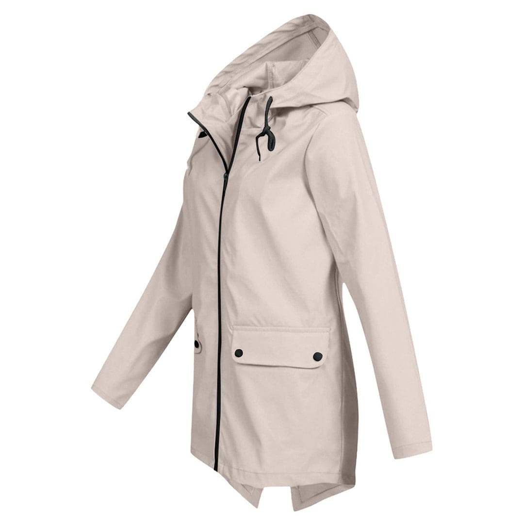 Damen Winterjacke Warm mit Kapuze und Reißverschluss - Norvielle
