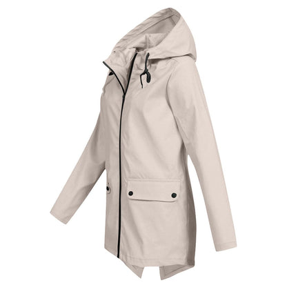 Damen Winterjacke Warm mit Kapuze und Reißverschluss - Norvielle