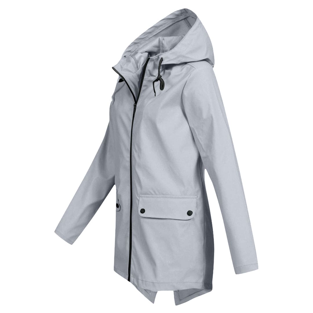 Damen Winterjacke mit Kapuze und Reißverschluss
