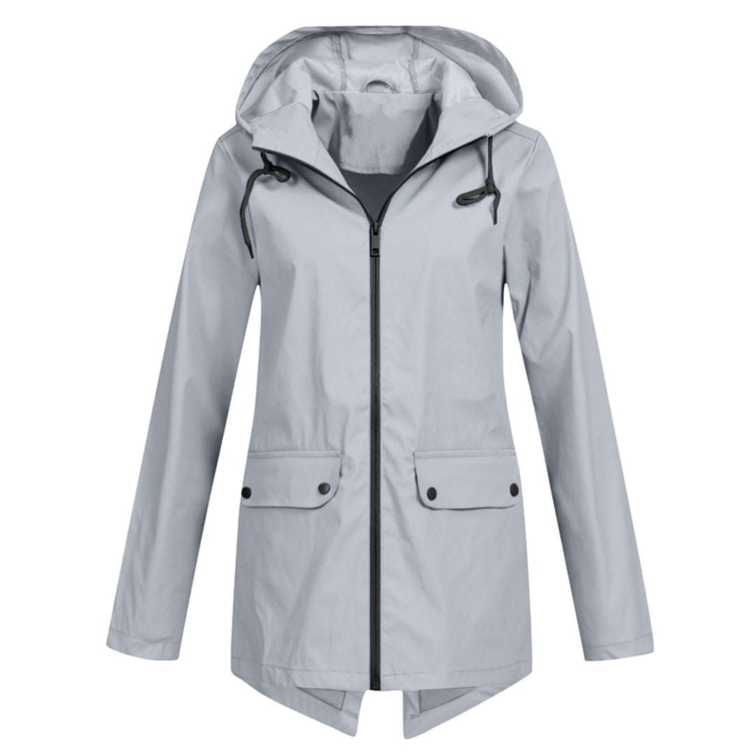 Damen Winterjacke mit Kapuze und Reißverschluss