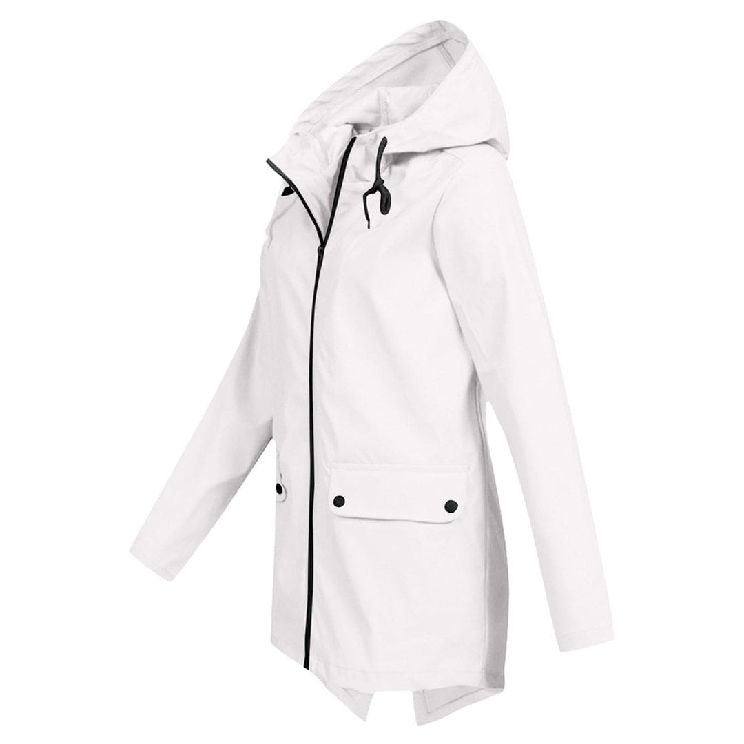 Damen Winterjacke mit Kapuze und Reißverschluss