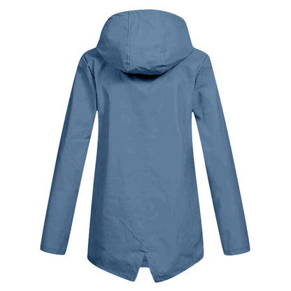 Damen Winterjacke mit Kapuze und Reißverschluss