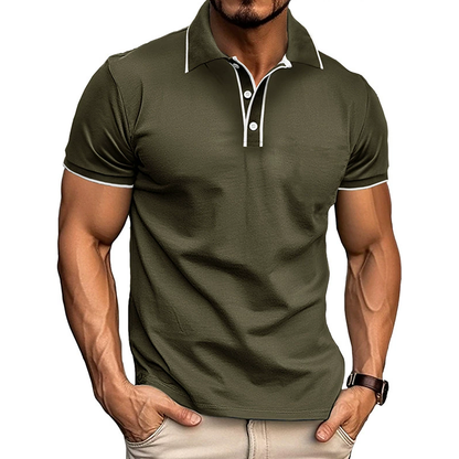 Herren Slimfit Poloshirt Kurzarm Klassisch