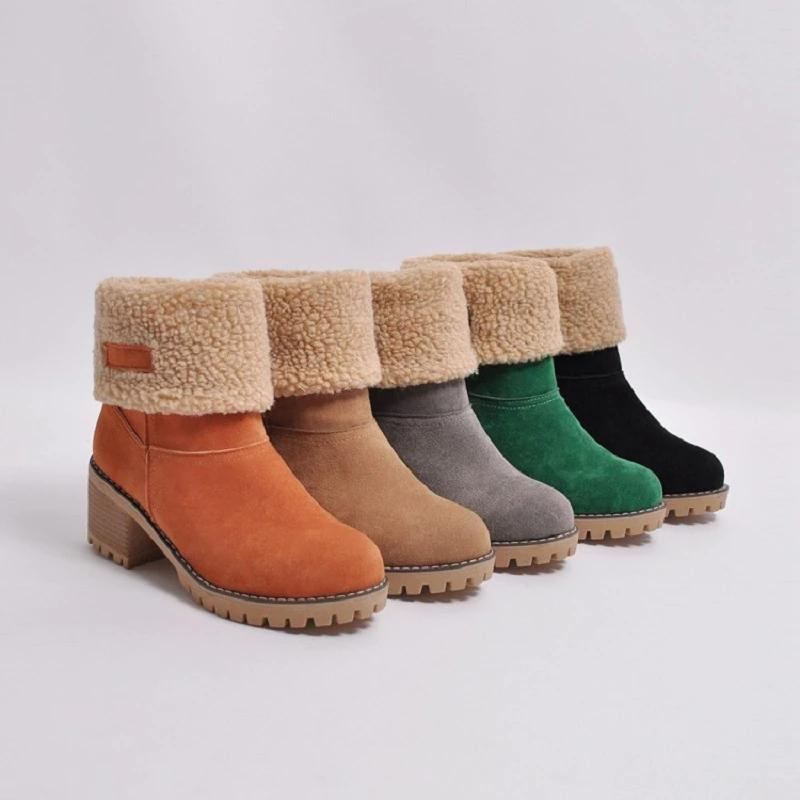 Damen Winterstiefel Warm Gefüttert Schneesicher