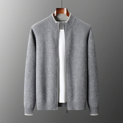 Herren Cashmere-Jacke Warme Winterjacke Elegant