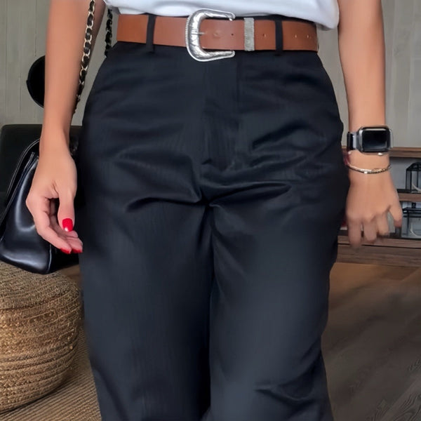 Damen Anzughose Streifen Elegant