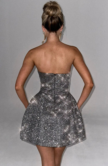 Emma | Glitzerndes Minikleid – Strahlende Eleganz für Unvergessliche Nächte Zendoo.de