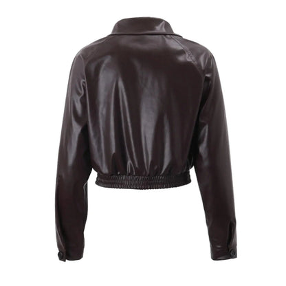 Gercy | Übergroße Kunstlederjacke Zendoo.de