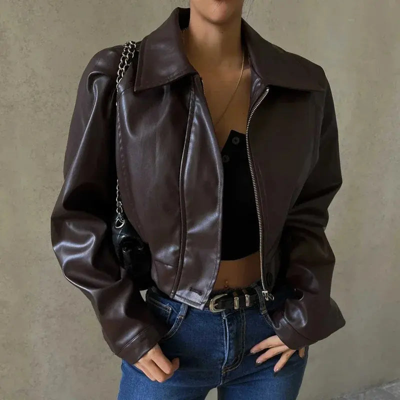 Gercy Herren Lederjacke Kunstleder Schwarz Extra Groß - Norvielle