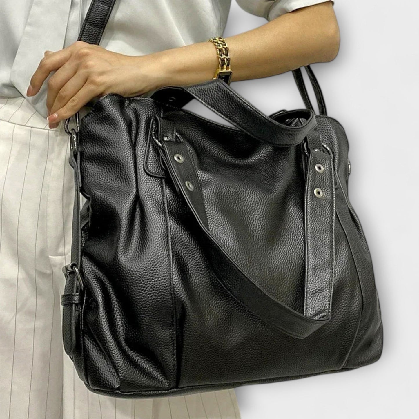 Damen Schultertasche Leder Schlank