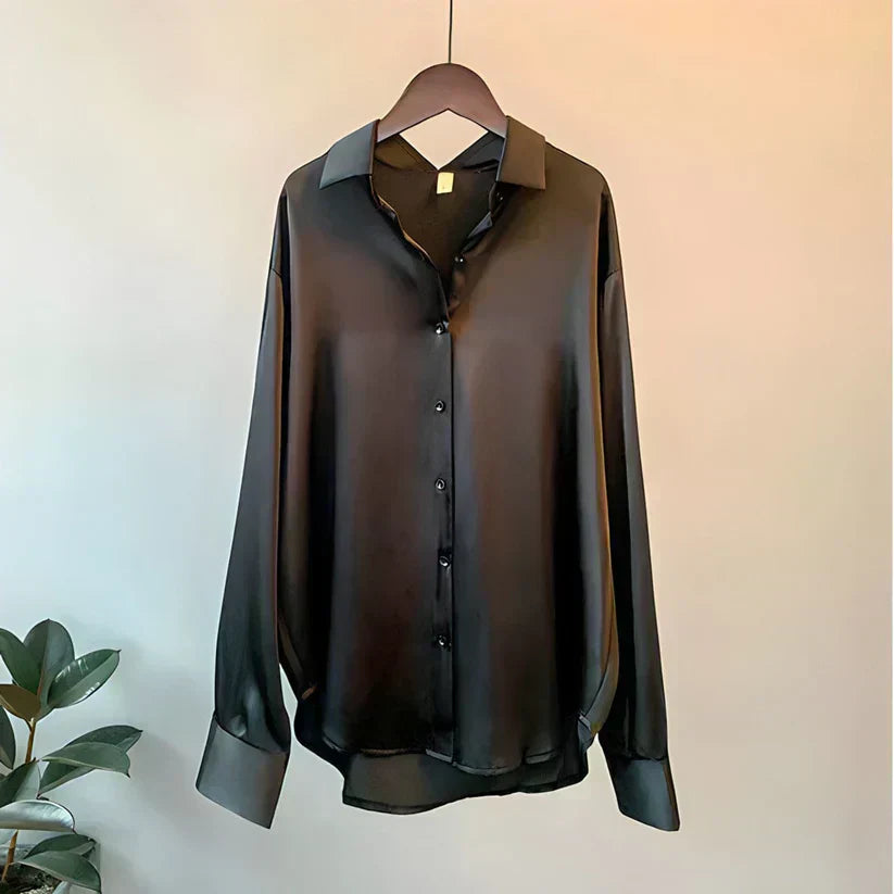 Damen Bluse Knopfhemd Modern Leicht
