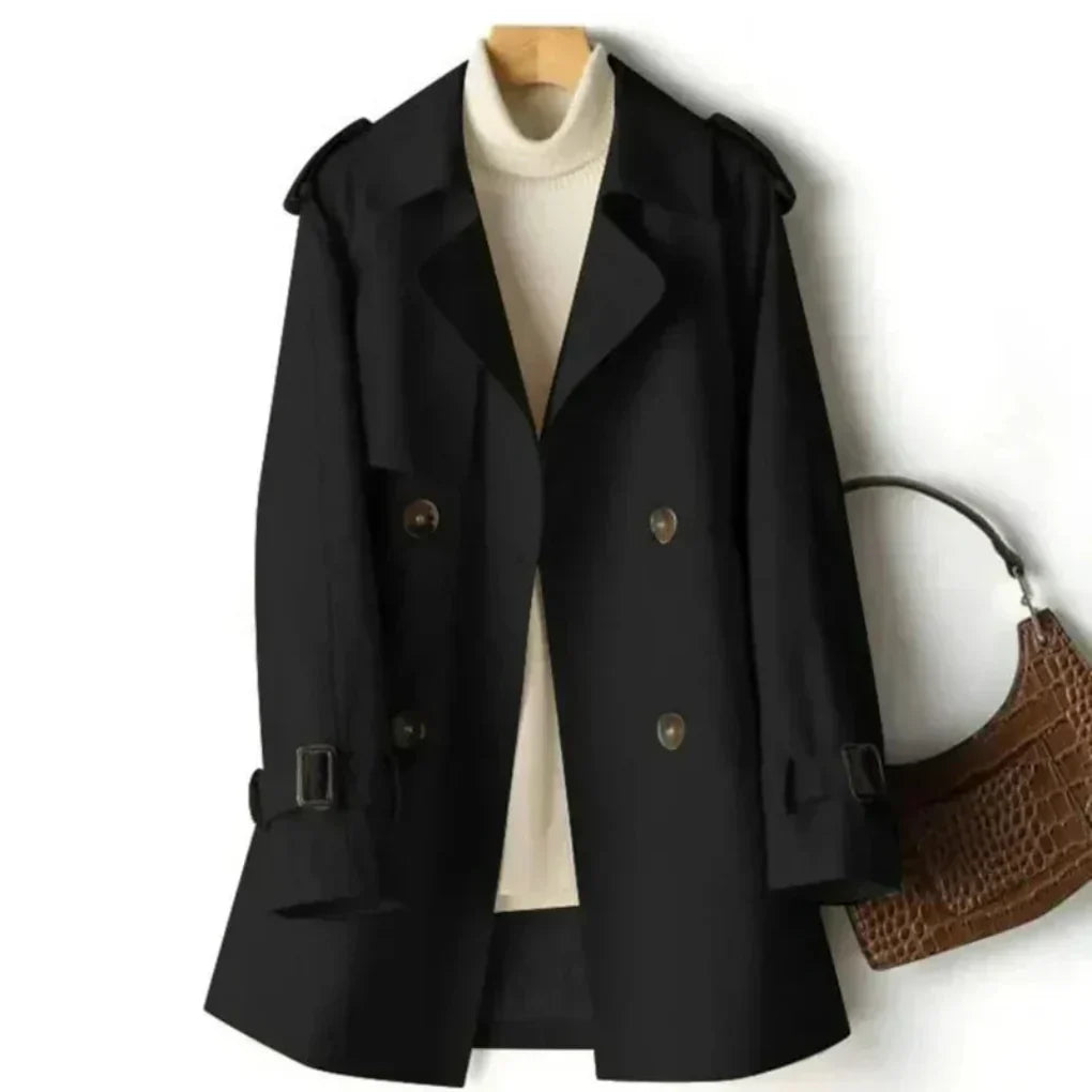 Damen Trenchcoat Klassisch Doppelreiher - Norvielle
